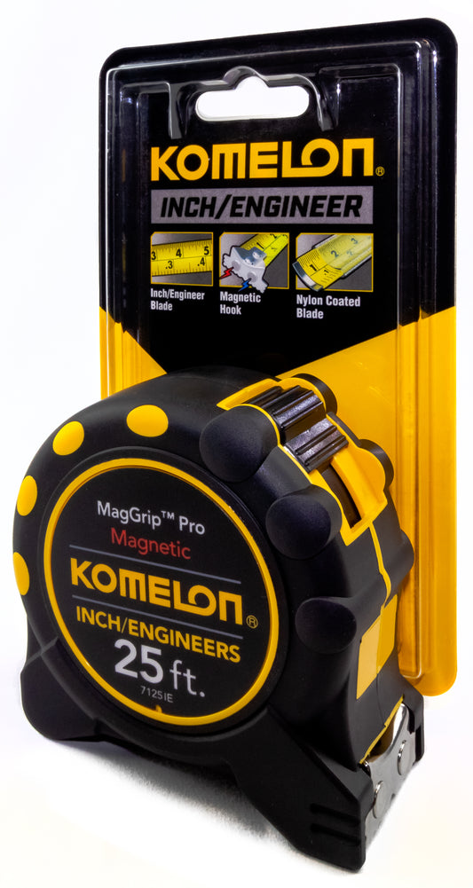 Komelon 25' MagGrip Pro (IE) 10ths/Inches