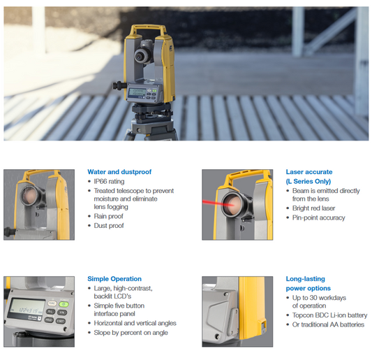Topcon DT-300 Series Theodolites